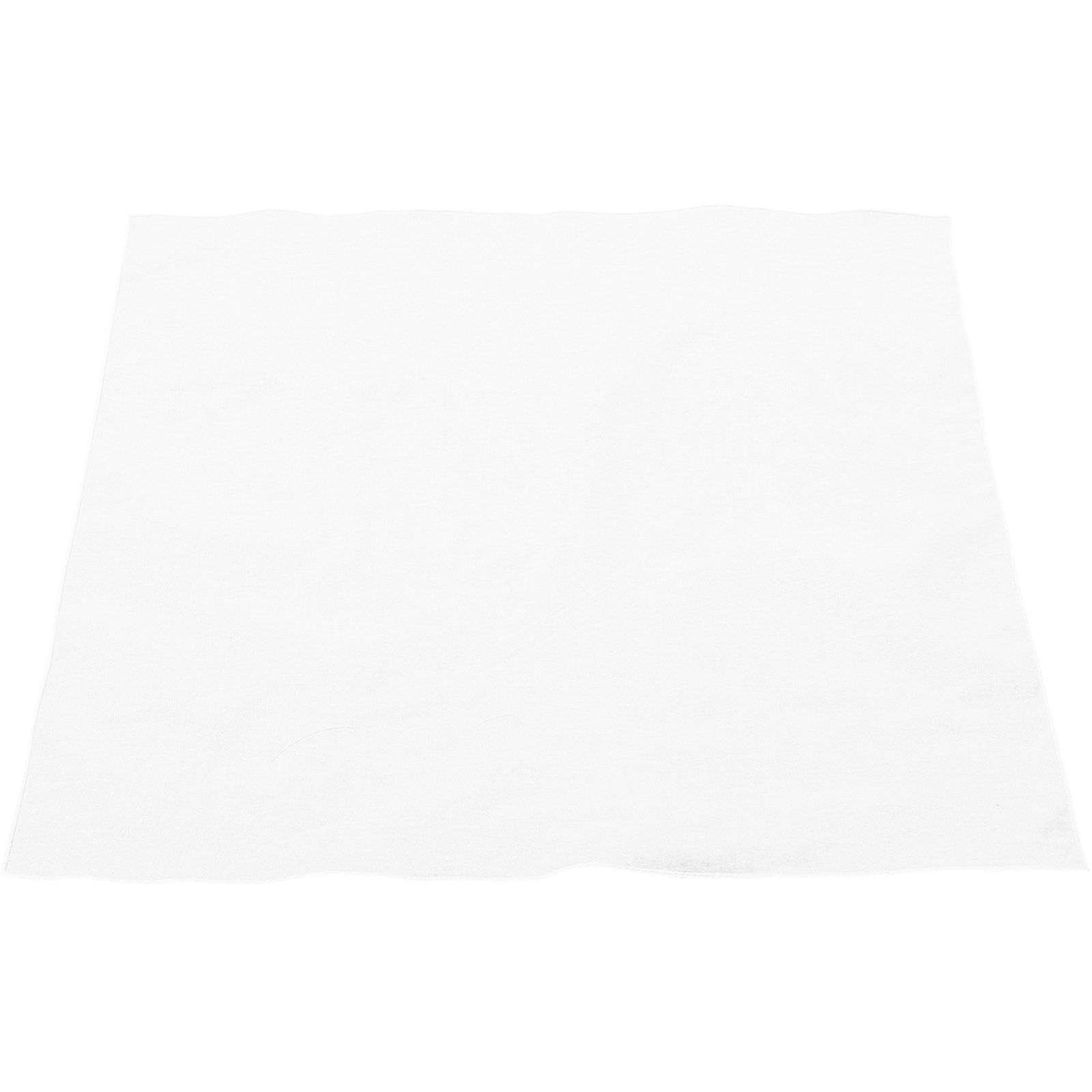 Bandana Blank White - Lenço de Algodão Branco Quadrado em