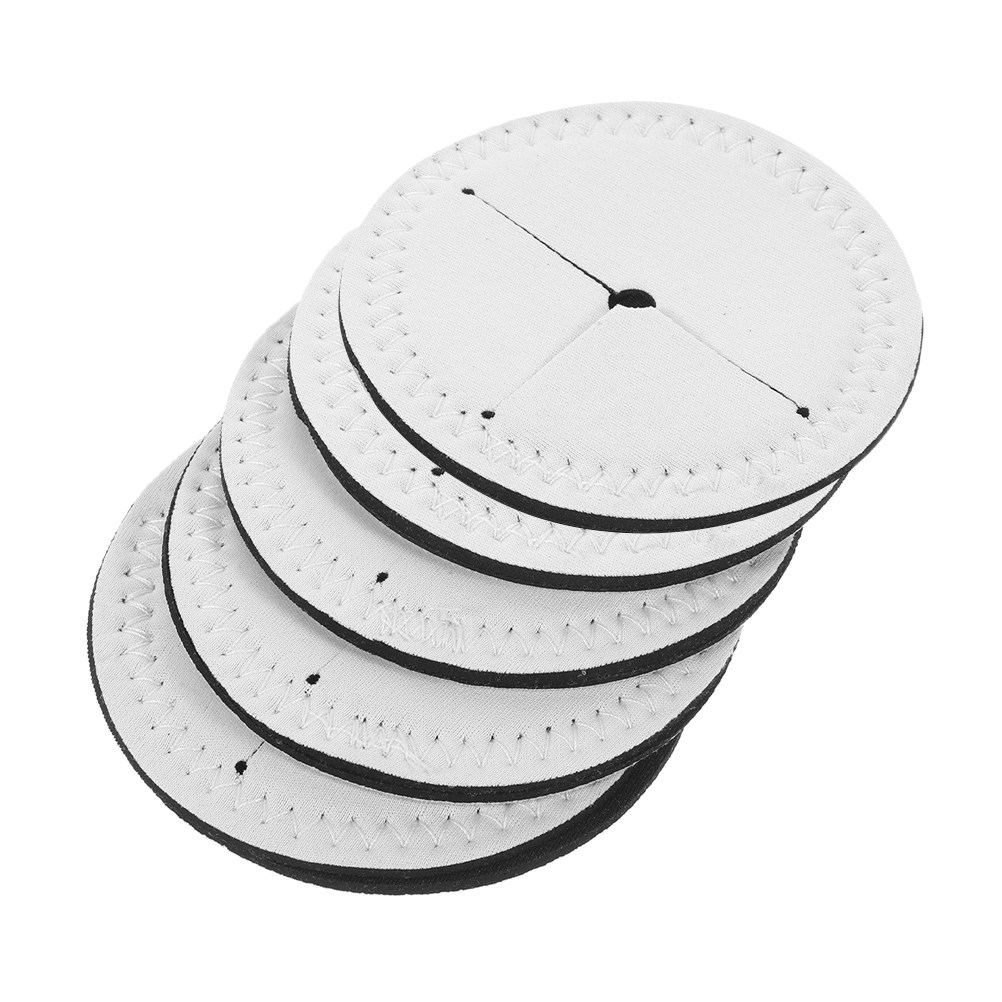 Coaster Sublimation Blank - 5 Peças de Porta-Copos Redondos Brancos