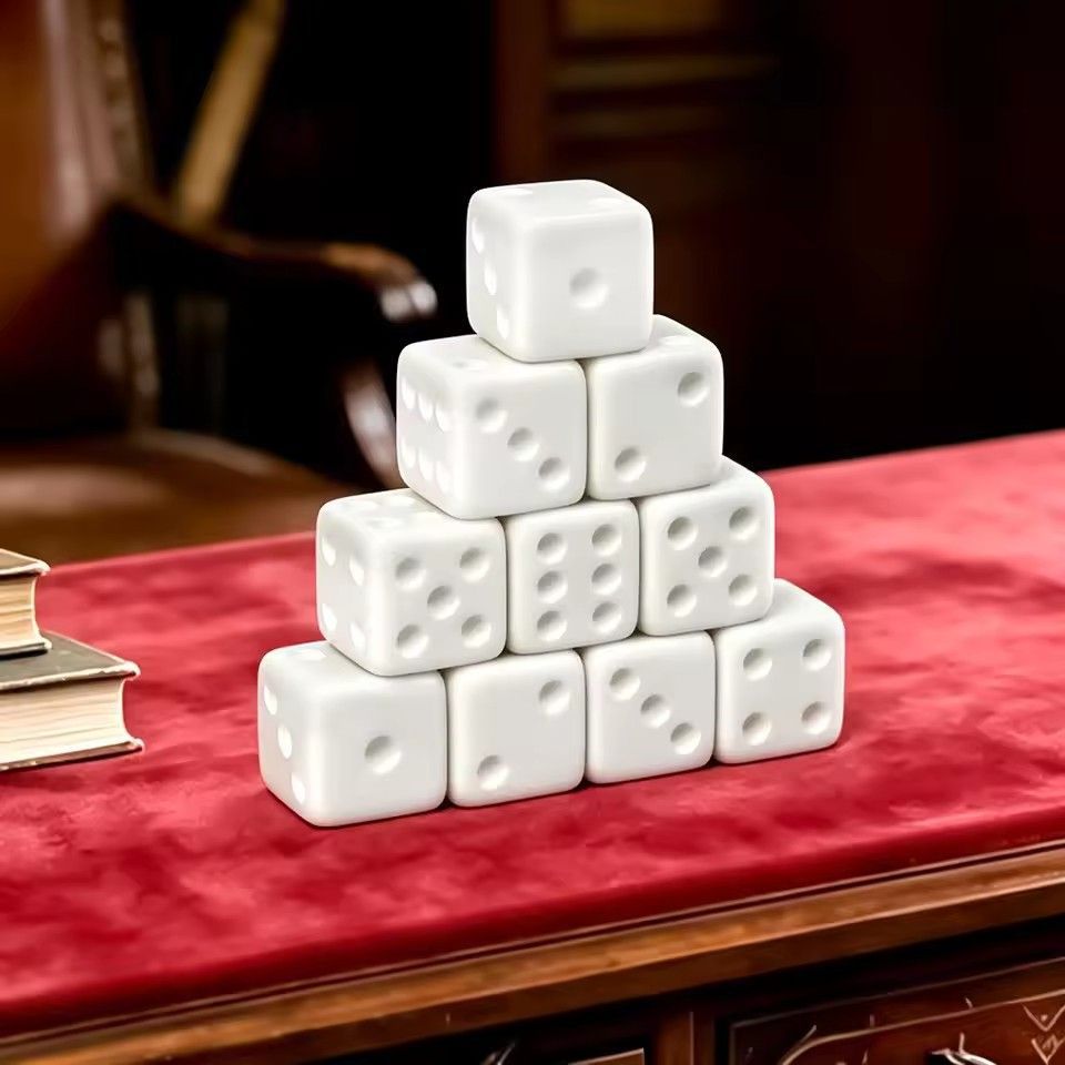 Puzzle Blank White - Conjunto de 10 Peças de Dados