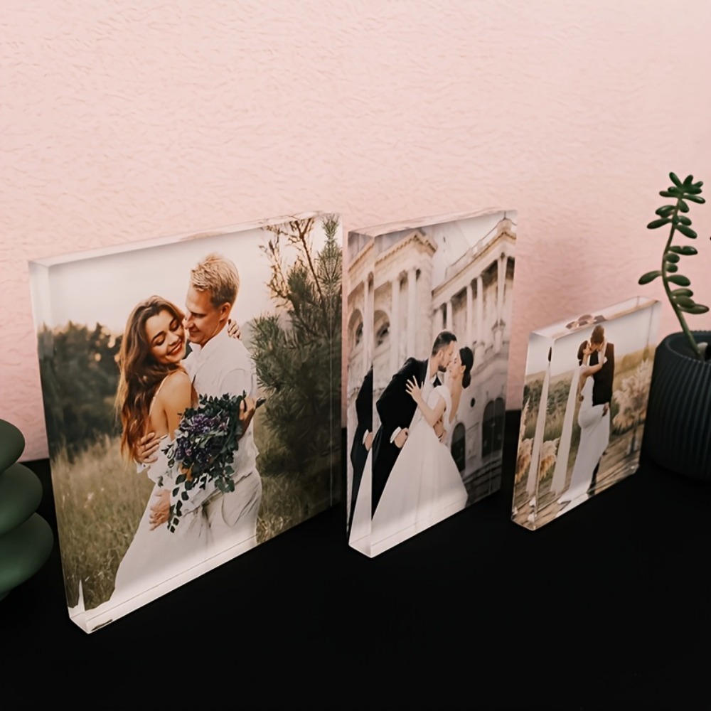 Photo Acrylic Block - Bloco de Foto de Aniversário em