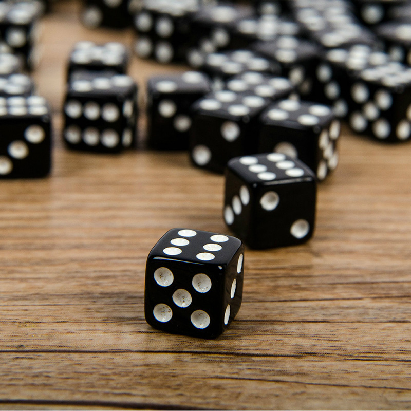 Puzzle Blank White - Square Point Dice para Crianças, 6