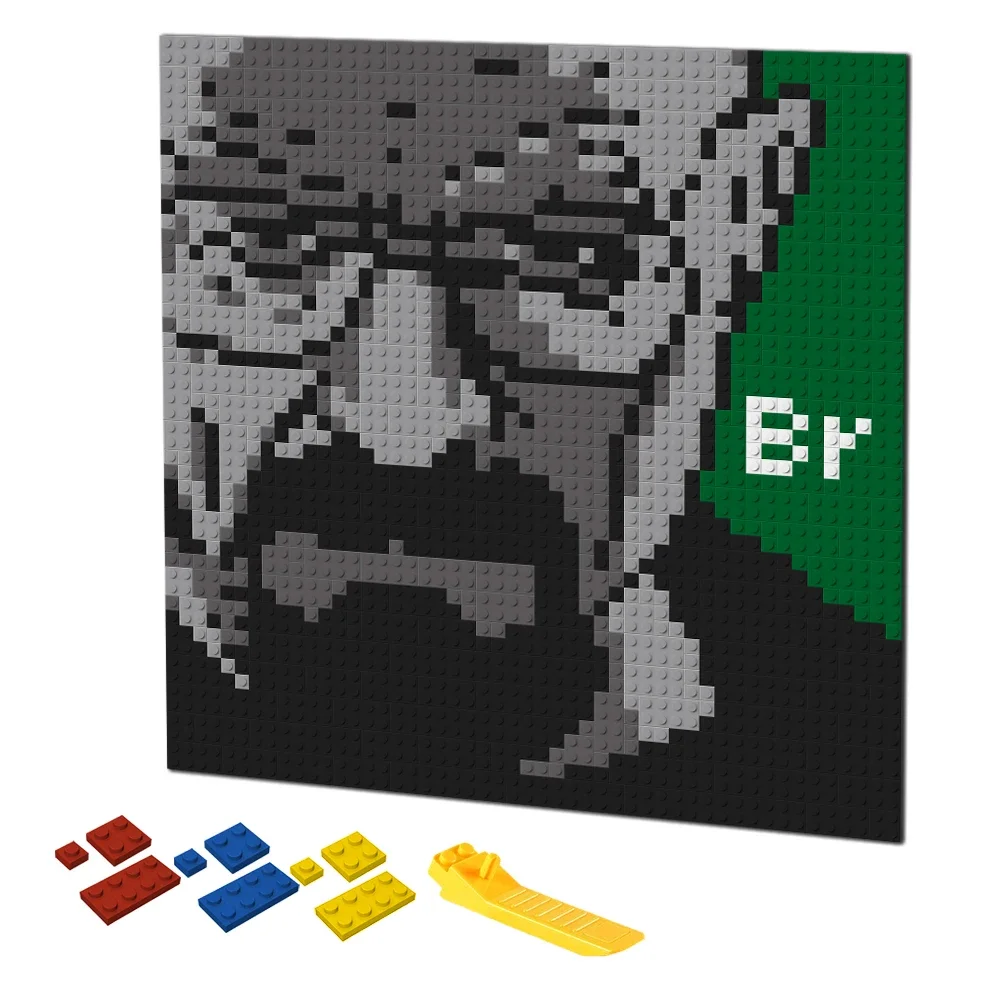 Puzzle Blank White - Retro pixel arte blocos de construção