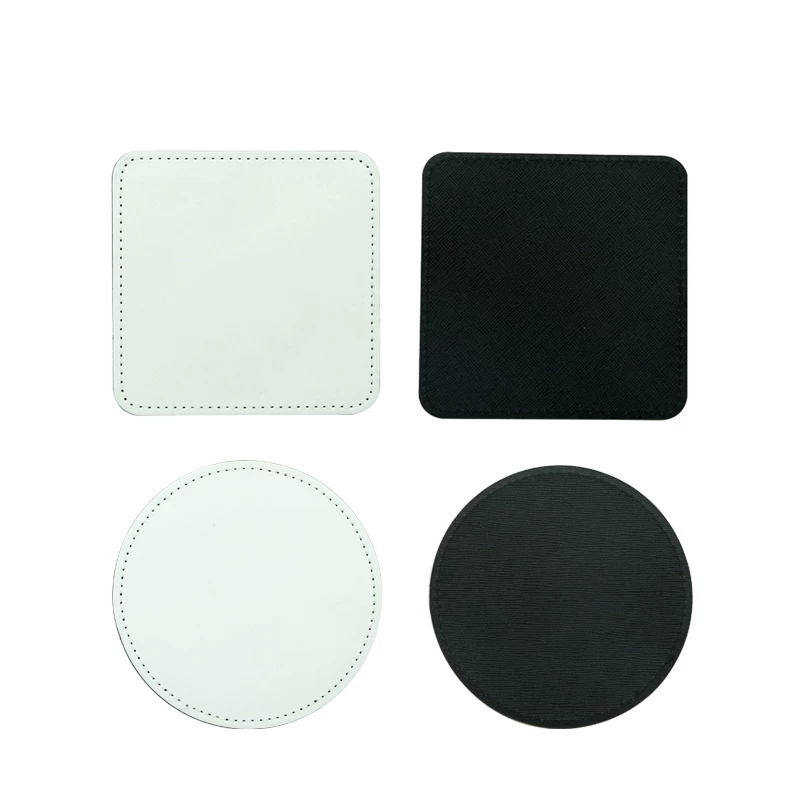 Coaster Sublimation Blank - 10 peças/lote Novos Porta-Copos de Couro