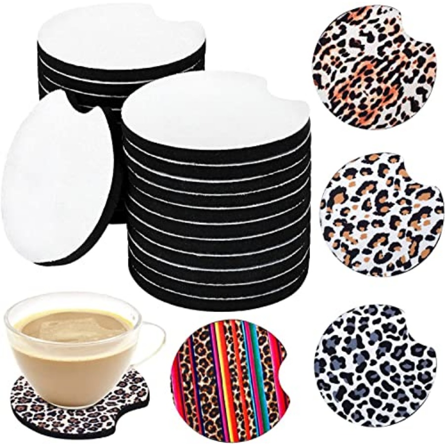 Coaster Sublimation Blank - 40PCS Porta-Copos em Branco para Sublimação,