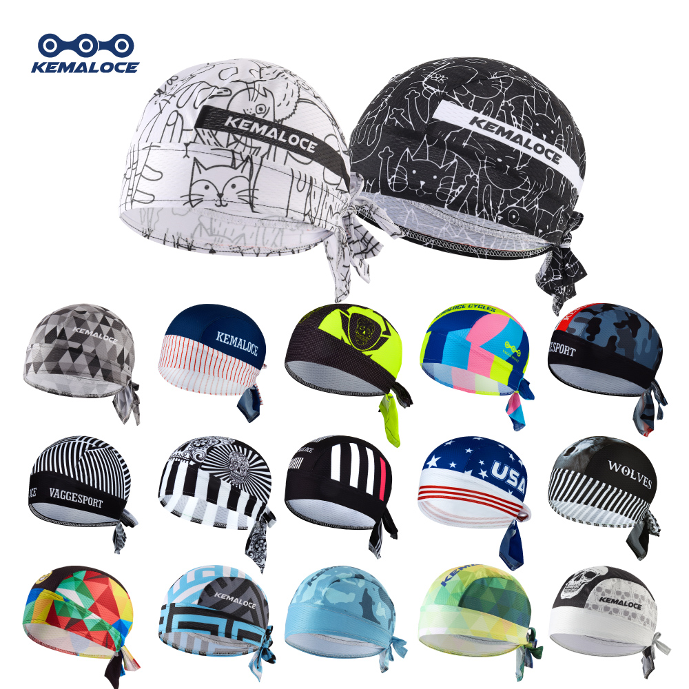 Bandana Blank White - KAMALOCE-UV Protection Cycling Cap para homens,