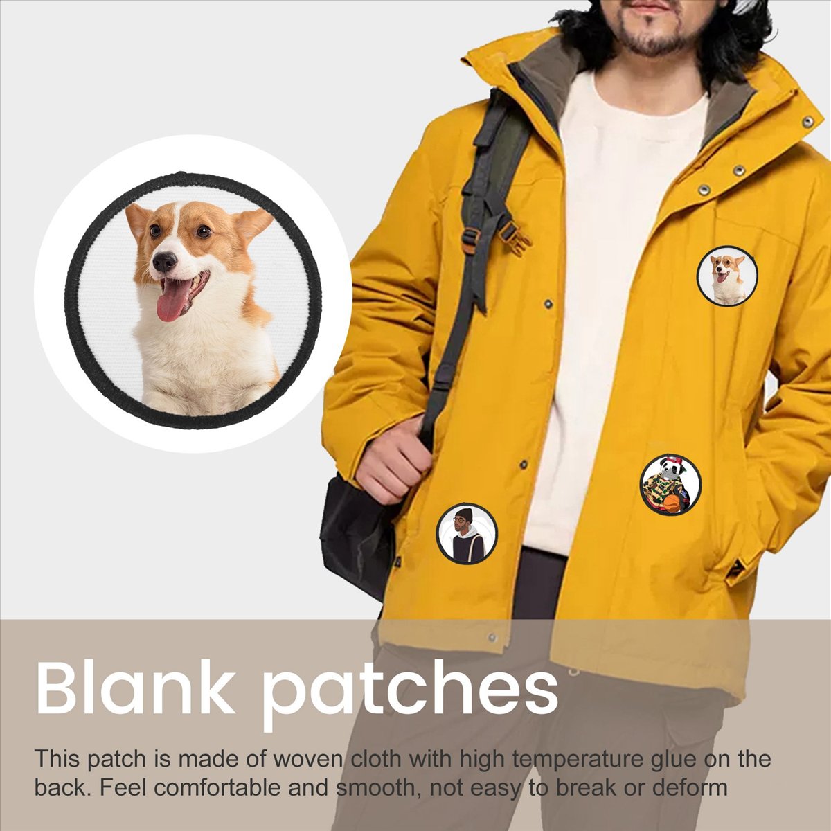 Hat Sublimation Blank - KSOL 16 Peças de Patches Sublimáveis