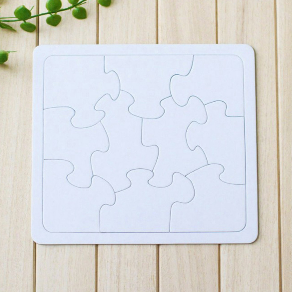 Puzzle Blank White - Conjunto de Quebra-Cabeças em Branco para