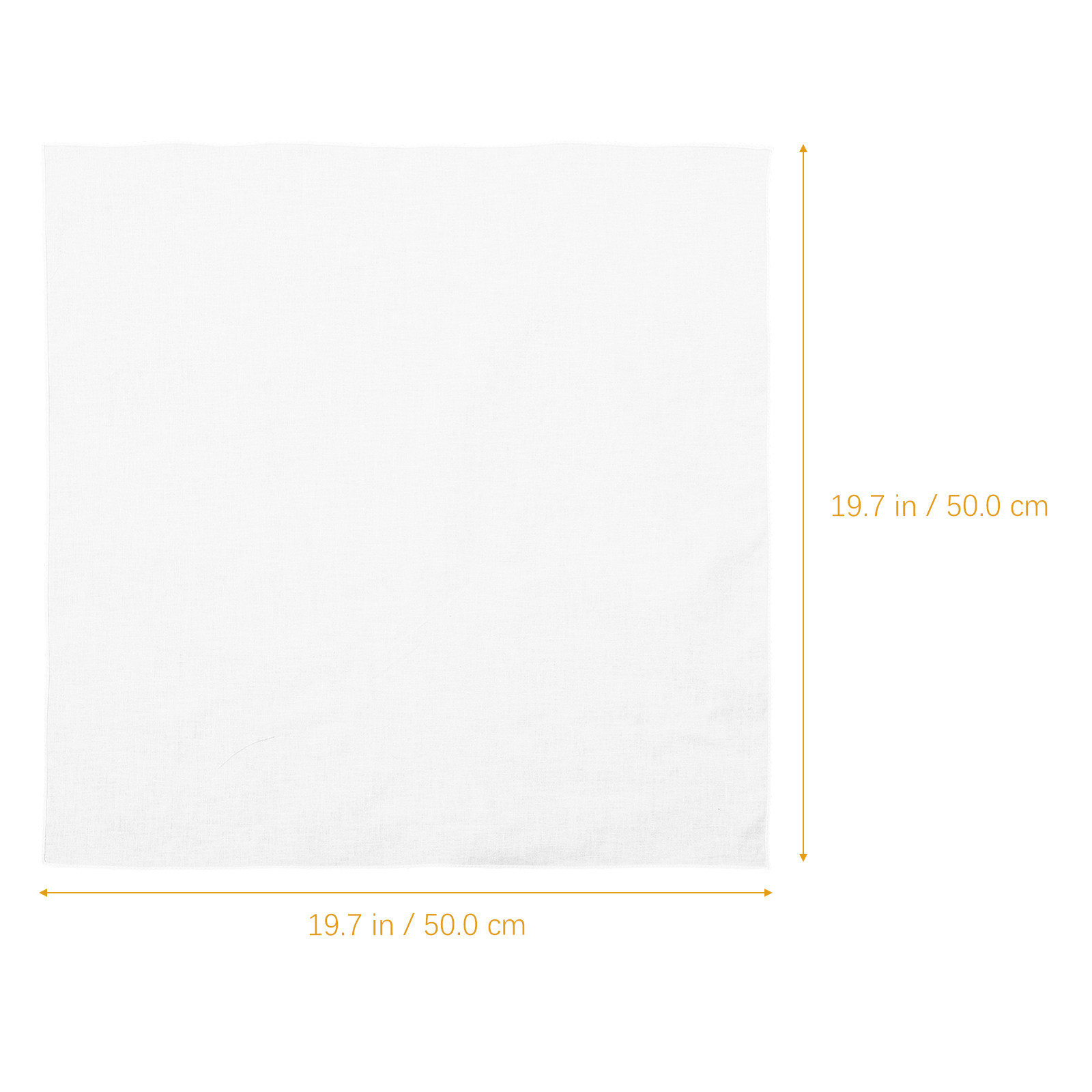 Lenço de Algodão Branco Quadra - Bandana Blank White avaliação e preço