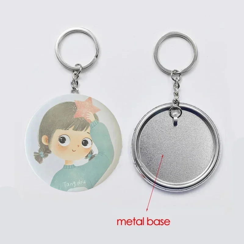 100 peças 44mm 58mm chaveiros  - Button Badge Blank avaliação e preço