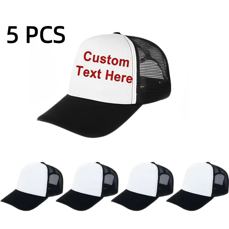 5 peças de bonés de caminhonei - Hat Sublimation Blank avaliação e preço