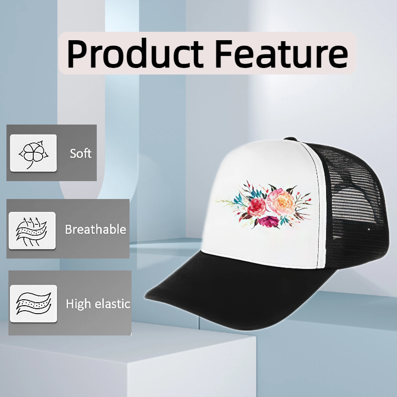 5 peças de bonés de caminhonei - Hat Sublimation Blank avaliação e preço
