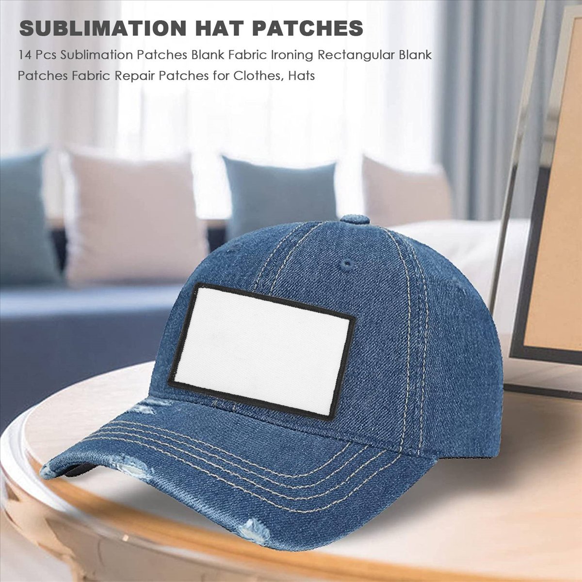 【Em Promoção】14 Peças de Patch - Hat Sublimation Blank avaliação e preço