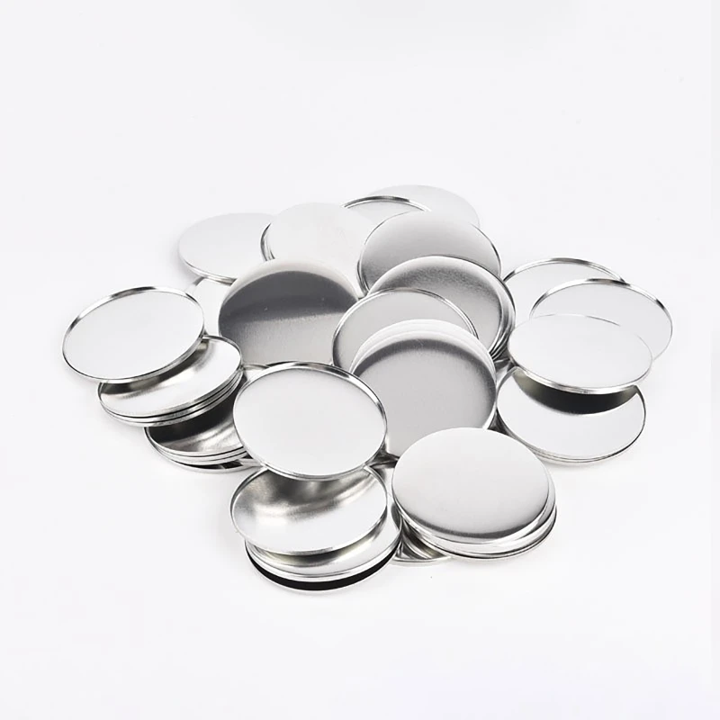 100 pçs 44mm 58mm plástico met - Button Badge Blank avaliação e preço