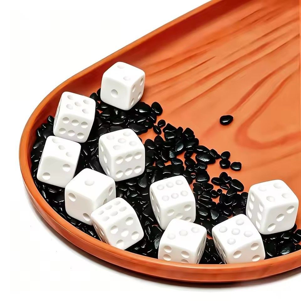 Conjunto de 10 Peças de Dados  - Puzzle Blank White avaliação e preço