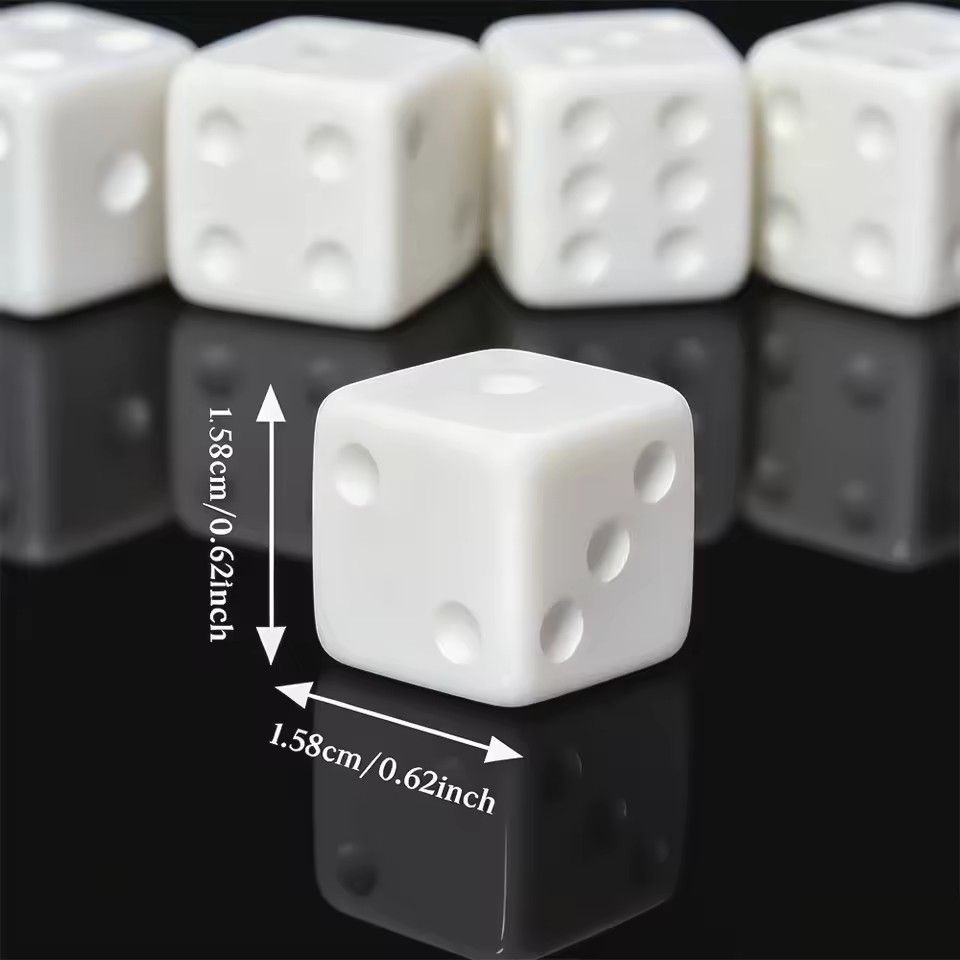 Conjunto de 10 Peças de Dados  - Puzzle Blank White avaliação e preço