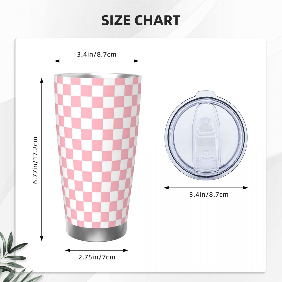 Copo de aço inoxidável com pad - Tumbler 20Oz White avaliação e preço