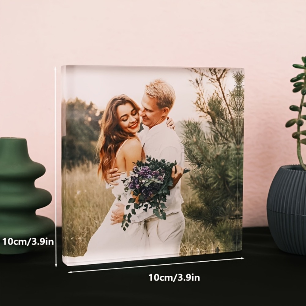 Bloco de Foto de Aniversário e - Photo Acrylic Block avaliação e preço