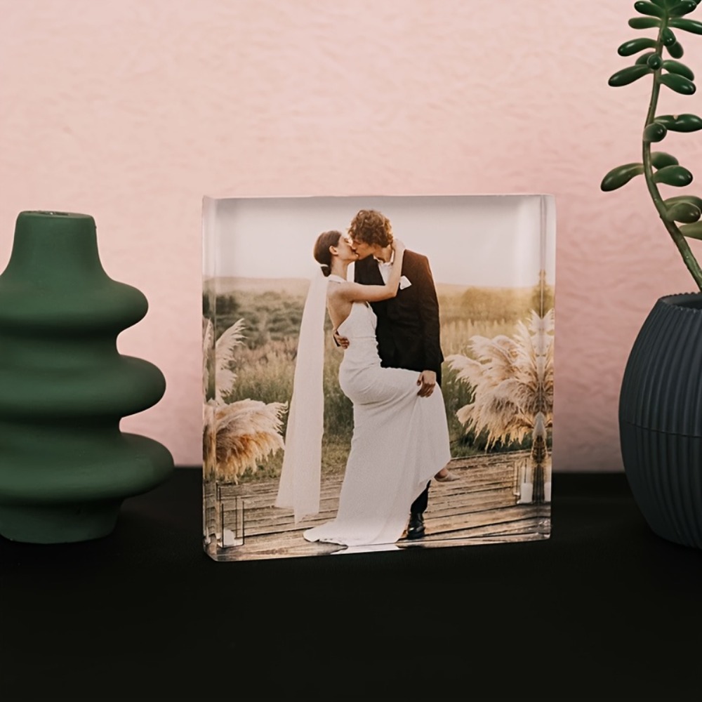 Bloco de Foto de Aniversário e - Photo Acrylic Block avaliação e preço