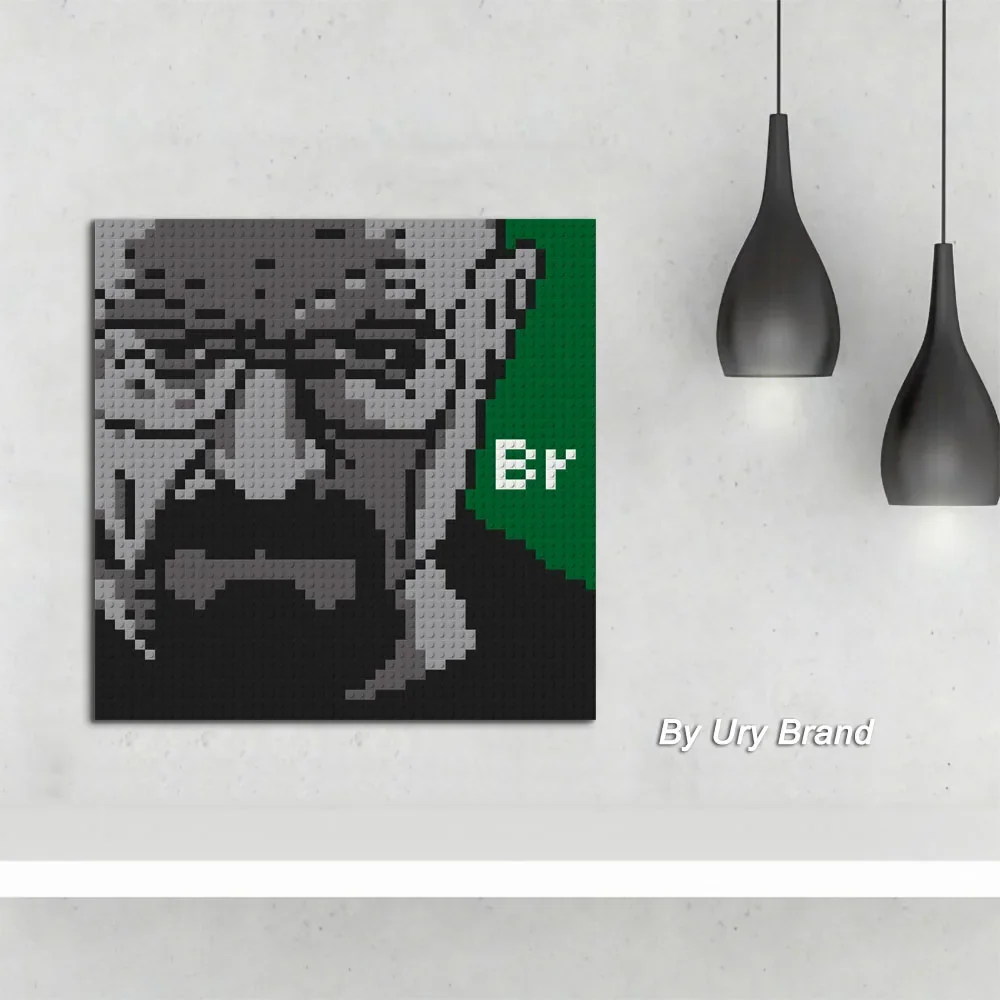 Retro pixel arte blocos de con - Puzzle Blank White avaliação e preço