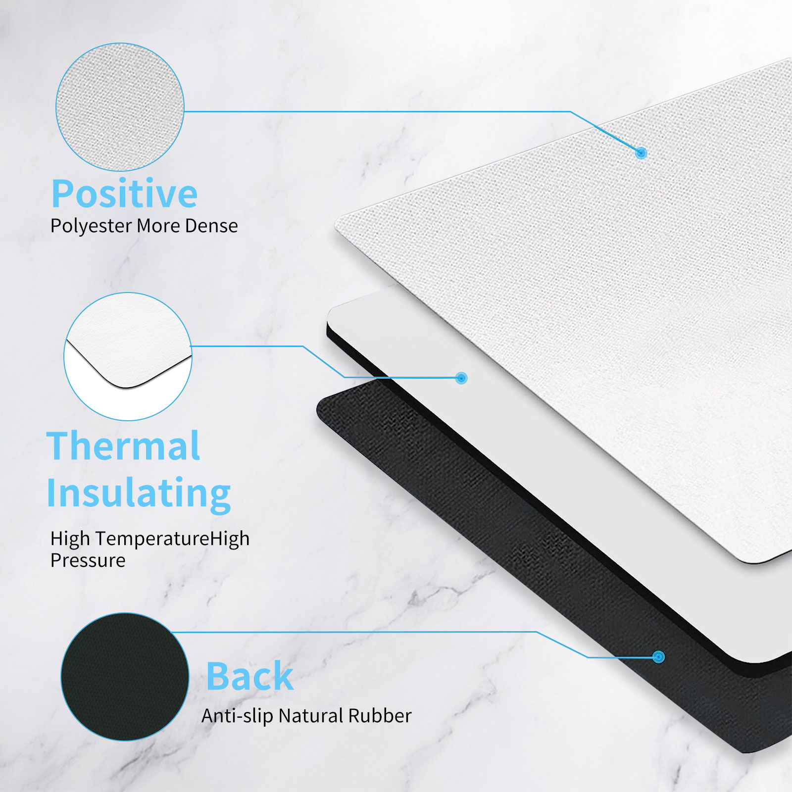 8 pçs sublimação mouse pad em  - Mouse Pad Blank Sublimation avaliação e preço