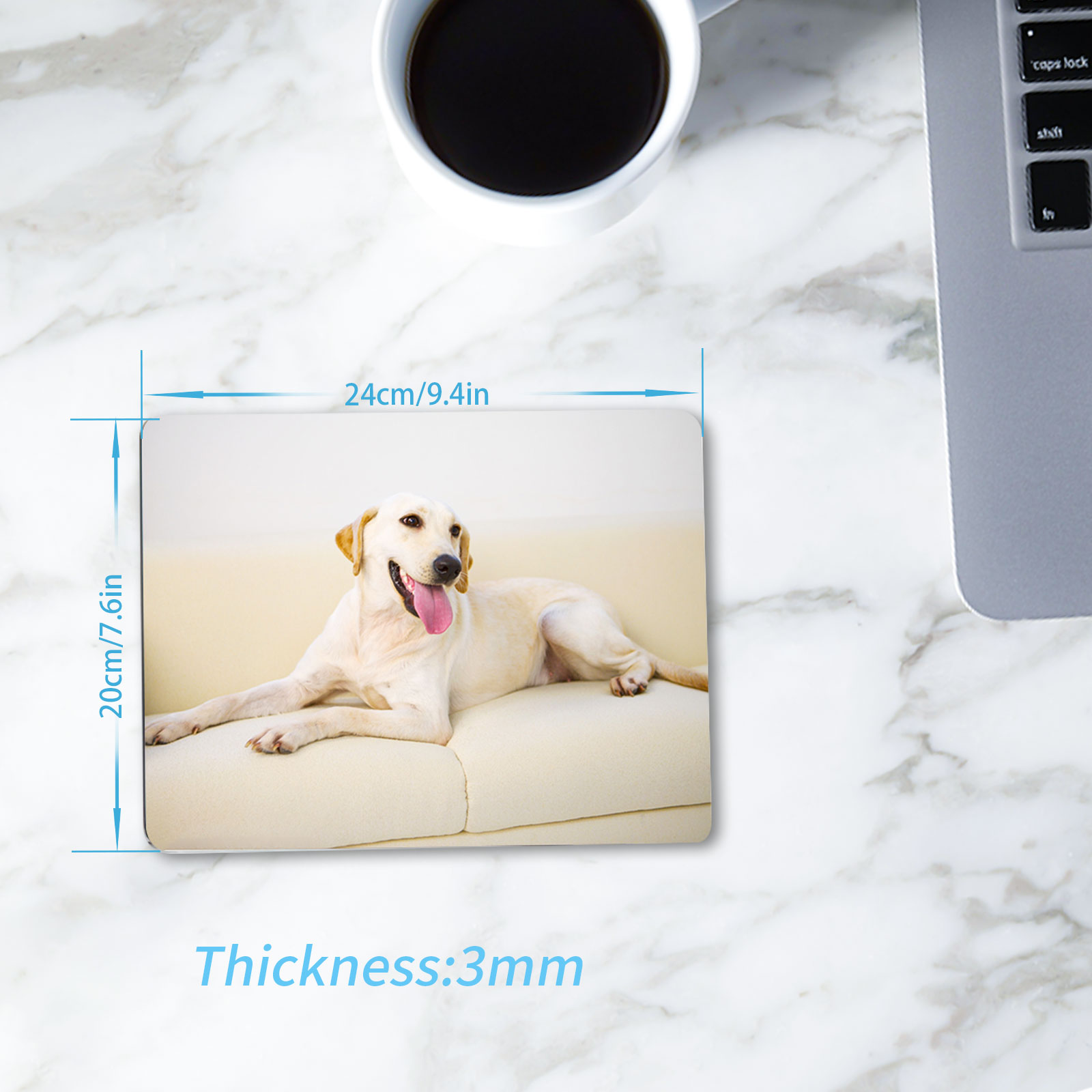 8 pçs sublimação mouse pad em  - Mouse Pad Blank Sublimation avaliação e preço