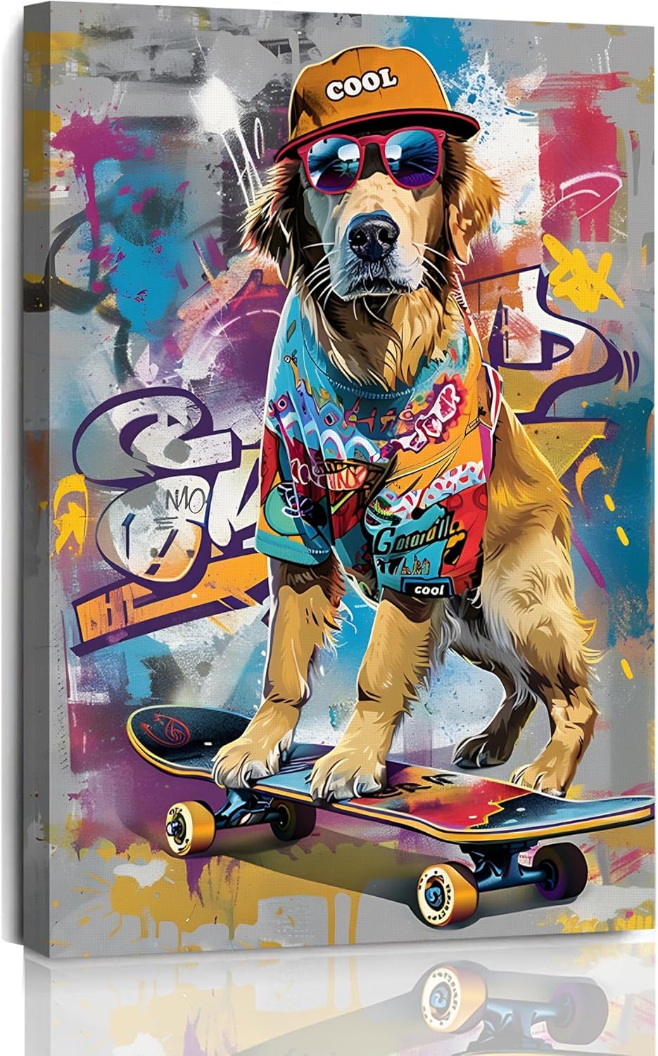 1p, Arte de Parede de Cães em  - Canvas Wrap Ready avaliação e preço