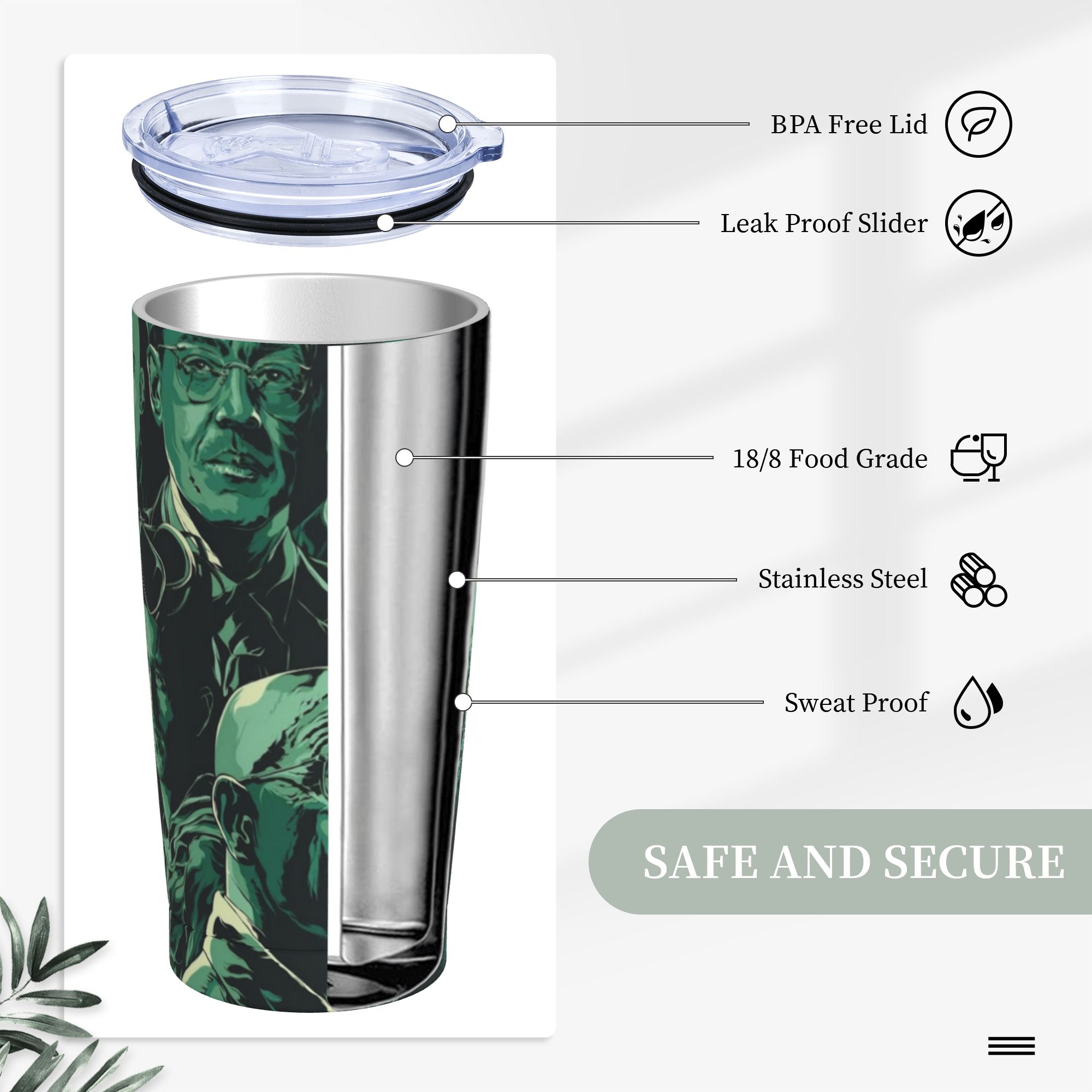 Copo Térmico Breaking Bad Walt - Tumbler 20Oz White avaliação e preço
