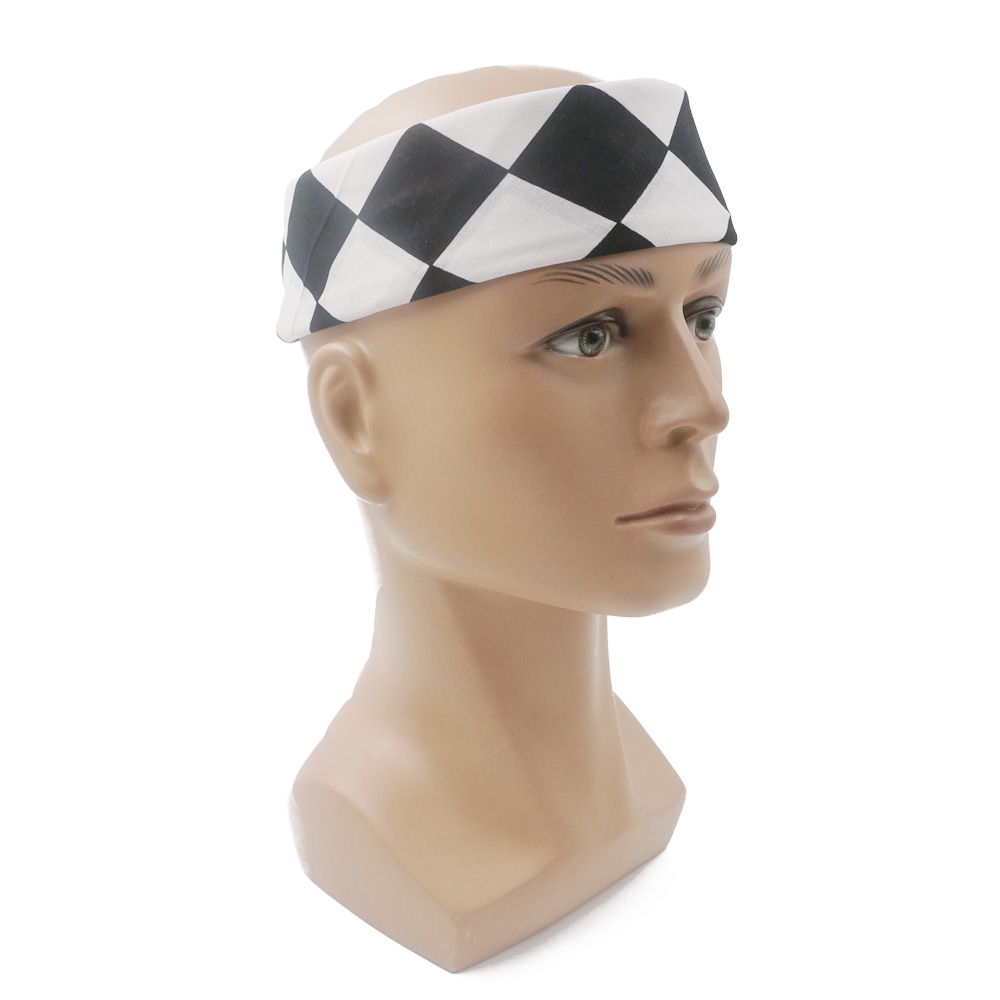Bandana xadrez bandeira auto c - Bandana Blank White avaliação e preço