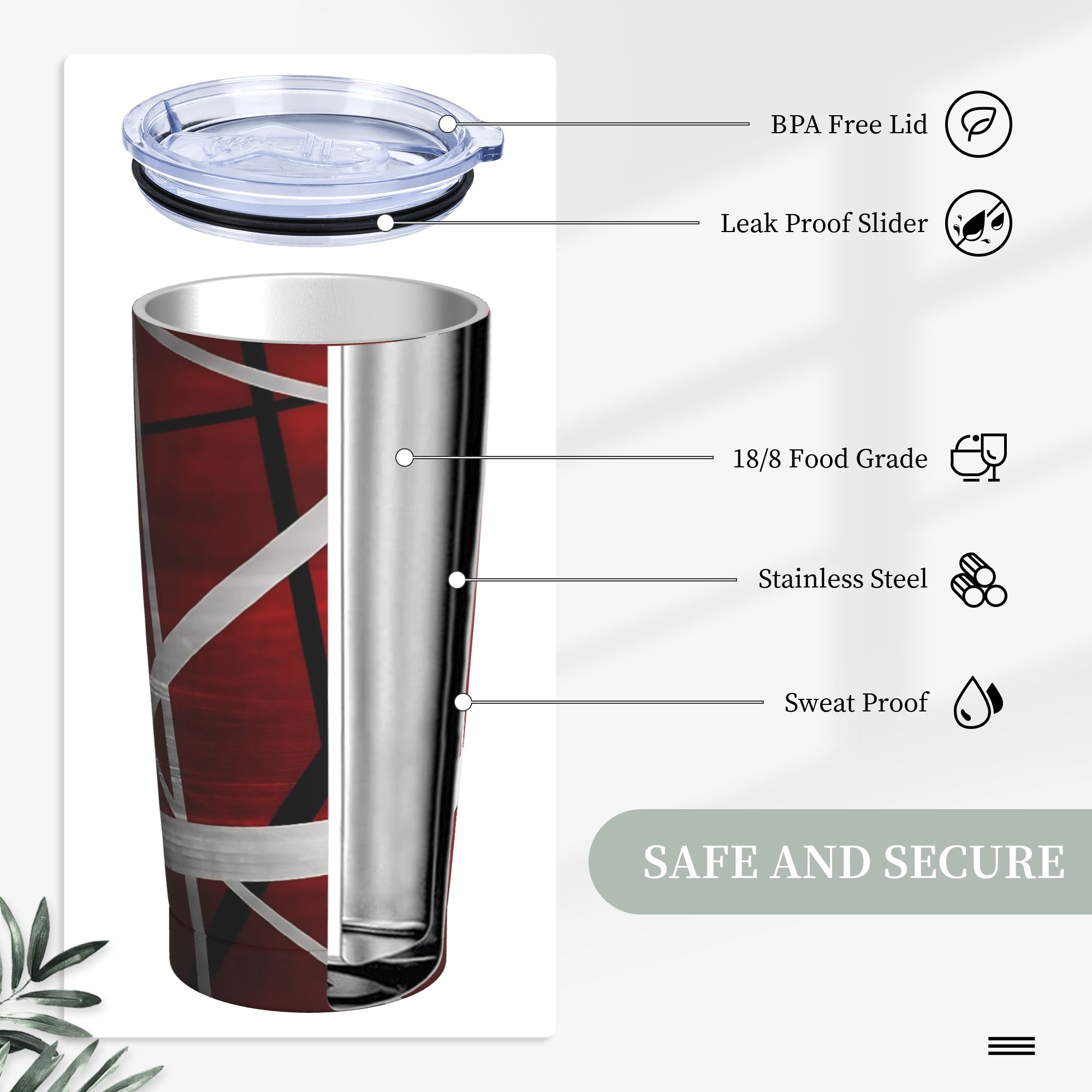 Copo Térmico V-Van Halens Verm - Tumbler 20Oz White avaliação e preço