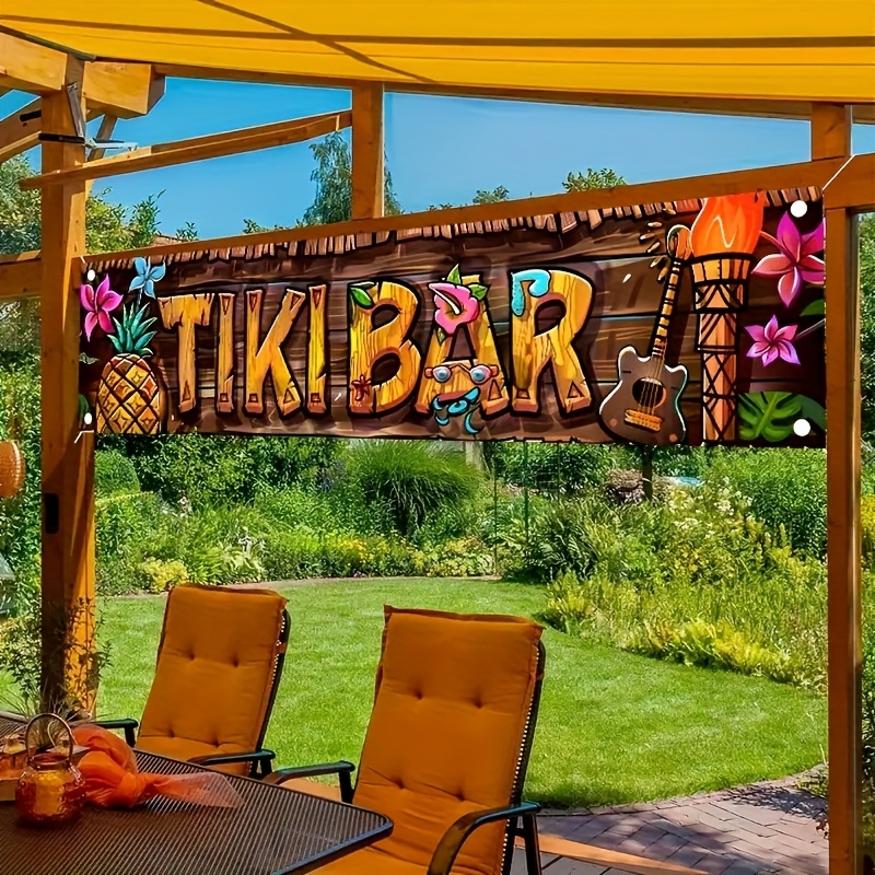 Tiki bar banner tropical havai - Yard Sign Blank avaliação e preço