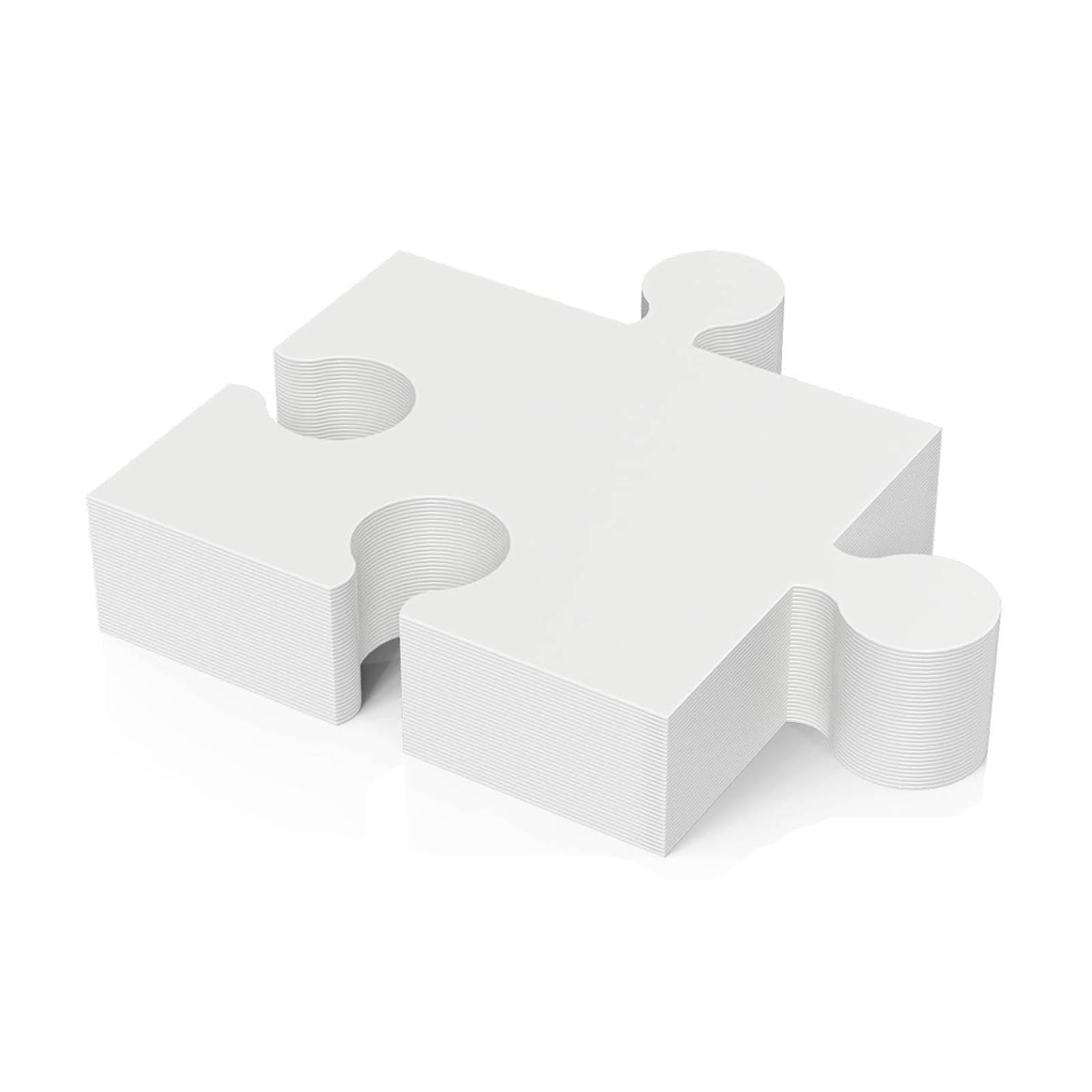 30 Peças de Quebra-Cabeça em B - Puzzle Blank White avaliação e preço