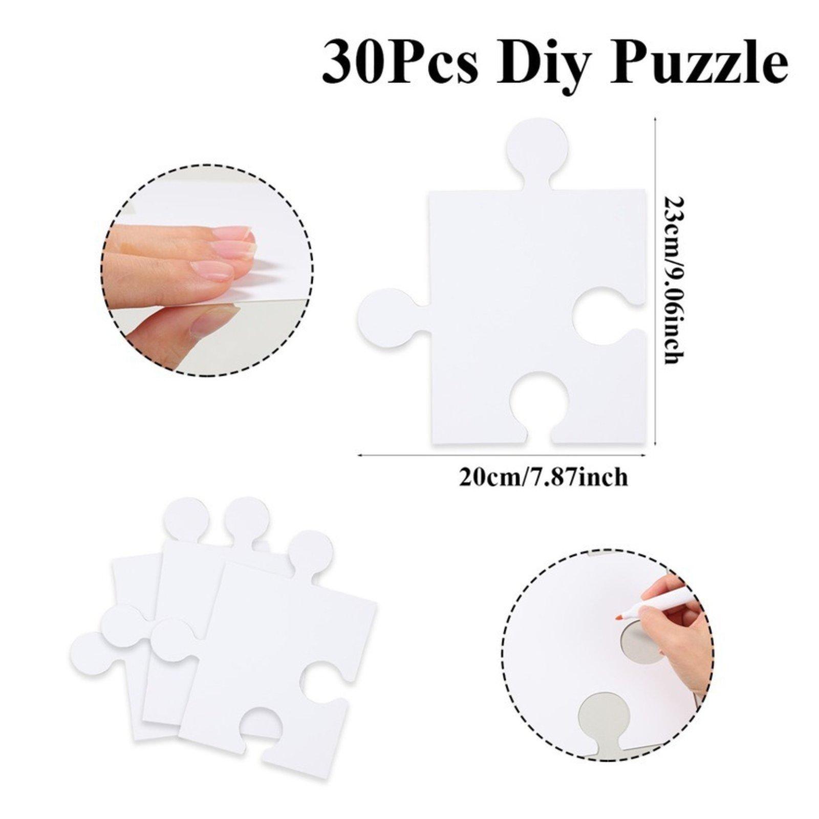 Cartões de Quebra-Cabeça DIY e - Puzzle Blank White avaliação e preço