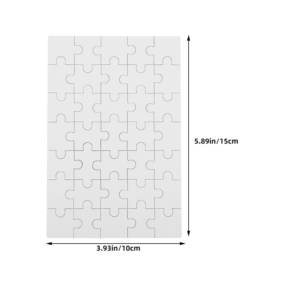 12 Peças de Quebra-Cabeça de M - Puzzle Blank White avaliação e preço