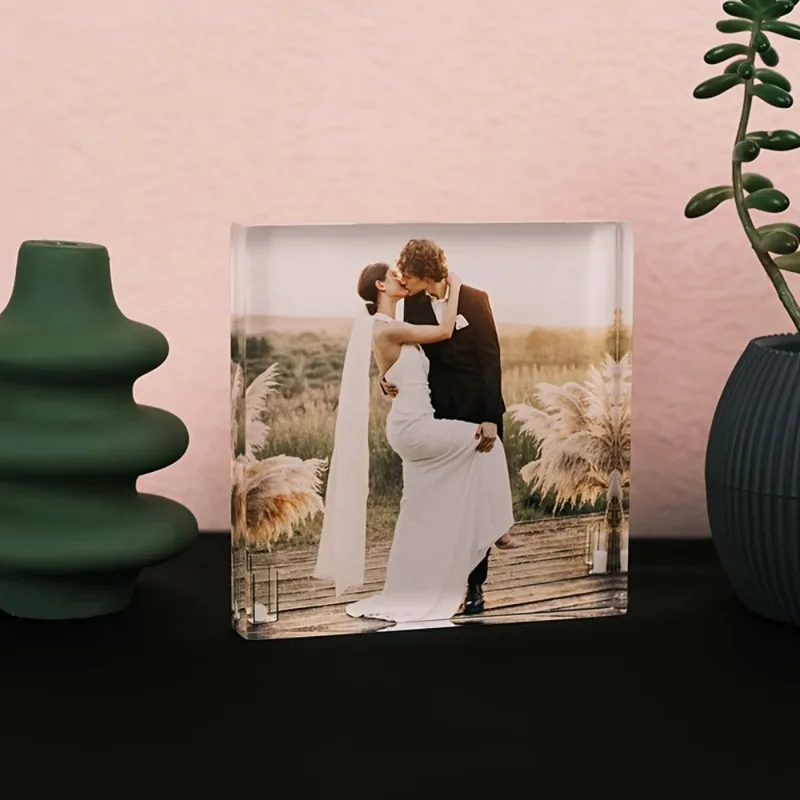 Bloco de Foto de Aniversário e - Photo Acrylic Block avaliação e preço